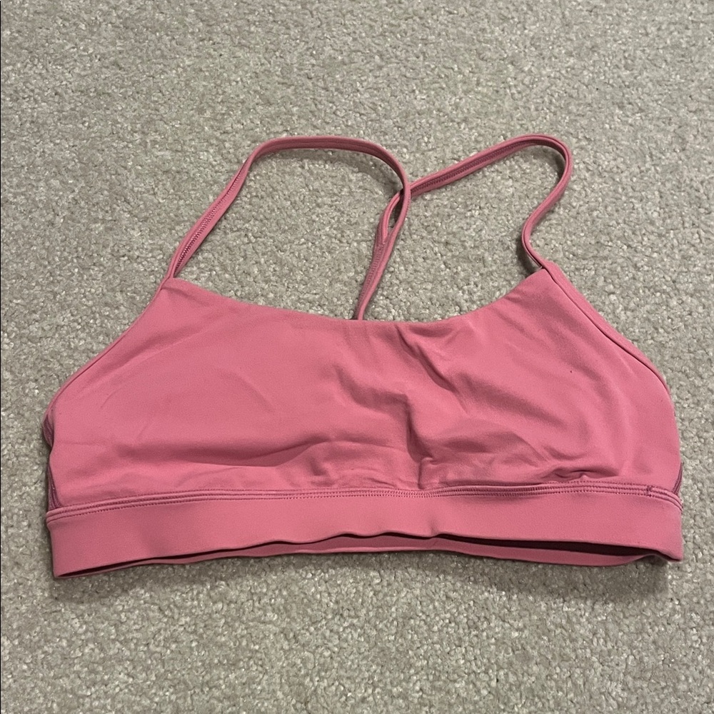 Lululemon Athletica Flow Y Pink Sports Bra